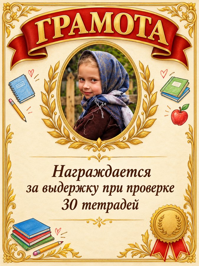 Грамота учителю